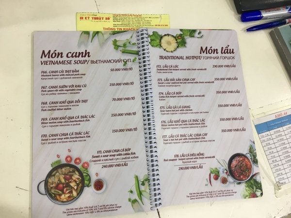 In menu thực đơn - In Ấn Quảng Cáo Trường Thành